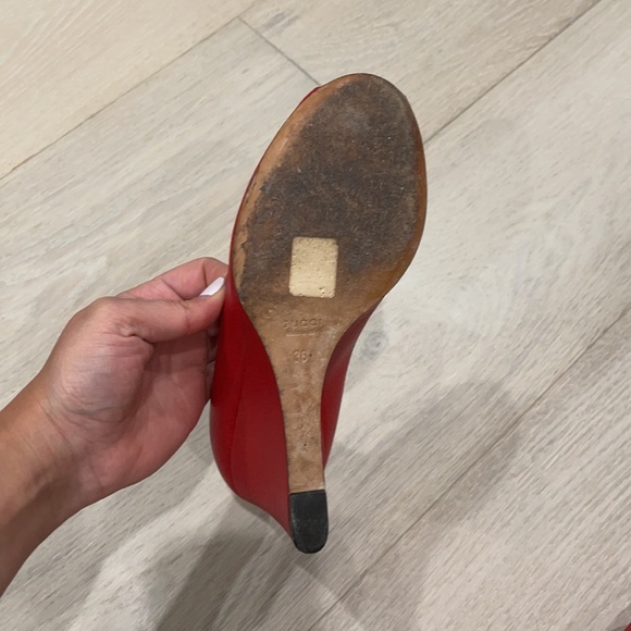 Gucci peep toe wedges - Picture 4 of 7